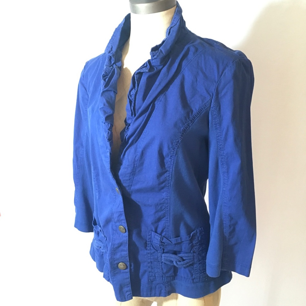 XCVI Contrast Panel Rope Snap Jacket - Picture 3 of 14